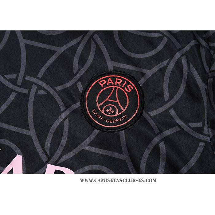 Chandal del Paris Saint-Germain Jordan 24-25 Manga Corta Negro - Pantalon Corto